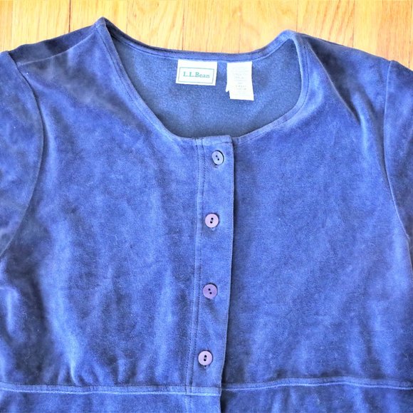 Vintage LLBean Velvet Dress Womens Size M - Picture 2 of 3